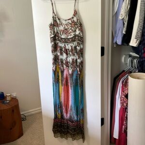 Spaghetti strap floor length dress